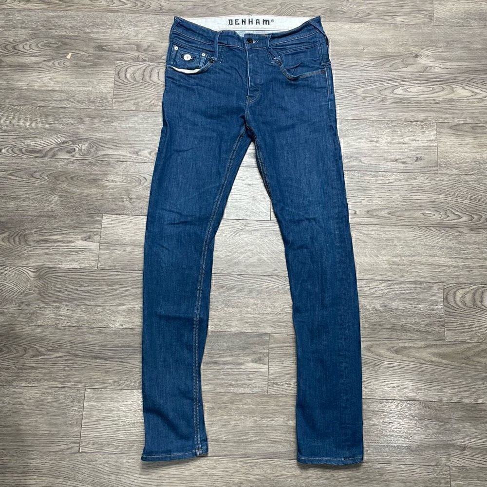 Denham Skin VJS Japanese Selvedge Denim Jeans Size W32 L32 Blue Skinny Fit